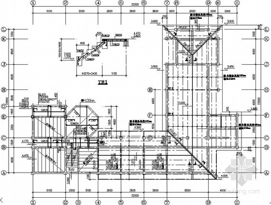 临时建筑资料下载-临时建筑结构施工图(混合结构 木屋架)