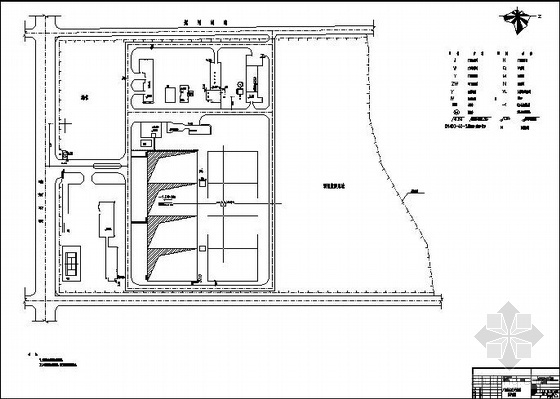 污水厂消毒池cad图资料下载-东莞某全套污水厂总图