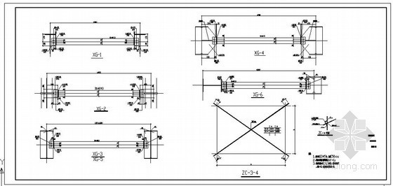 钢系杆节点资料下载-某厂房系杆节点构造详图