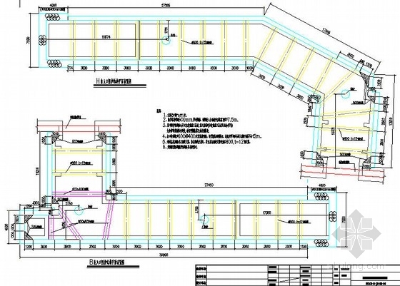 地铁出入及风亭布置图资料下载-深基坑工程出入口围护结构平面布置图