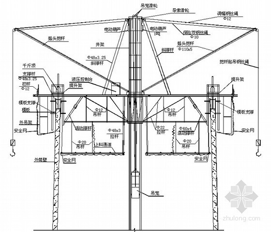 烟囱滑模专项施工方案论证资料下载-[四川]100米烟囱筒身专项施工方案（专家论证 附图）