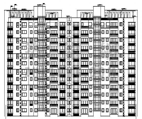 十一层住宅建筑结构资料下载-十一层板式住宅建筑方案图