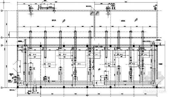 泵房设计图CAD资料下载-大型泵房设计图