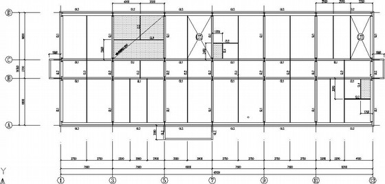 钢框架结构现浇楼板资料下载-四层钢框架结构施工图(非上人屋面 现浇板)