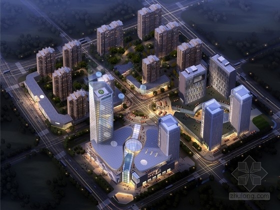 925办公大楼资料下载-[江苏]现代风格物流园及配套超高层住宅区规划设计方案文本（含CAD）