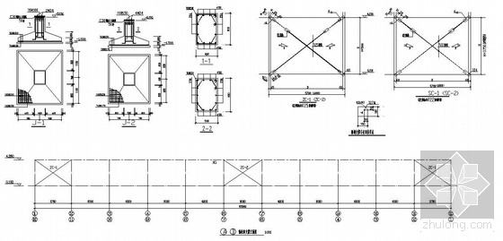 钢檐沟大样CAD资料下载-某15m跨厂房结构设计图