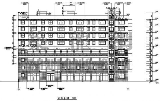 2层中式办公楼建筑设计图资料下载-八层办公楼建筑设计