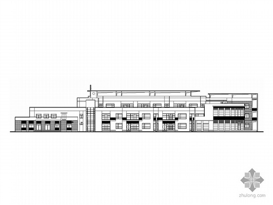 CAD建筑室外图资料下载-某三层幼儿园建筑CAD方案、扩初、施工图