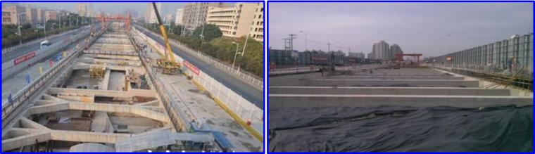 武汉市轨道交通8号线1站1区间土建工程施工组织设计（近300页）-混凝土支撑施工完成图