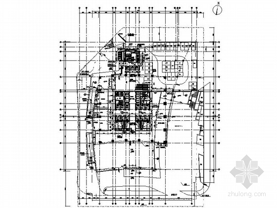 [合集]3套超精细图纸超高层办公楼建筑施工图-3套超精细图纸超高层办公楼建筑首层平面图