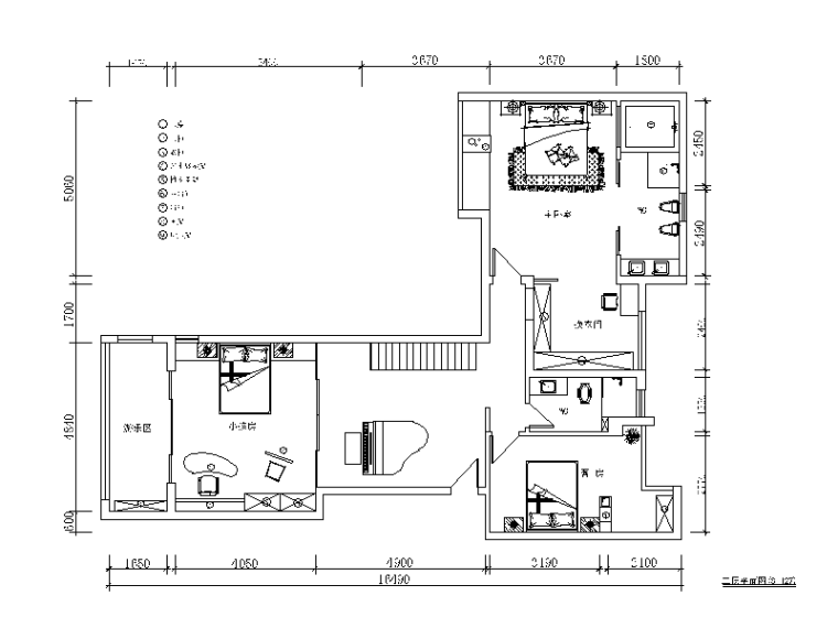 复式楼建筑结构图纸资料下载-整套现代风格复式楼设计CAD施工图（含效果图）