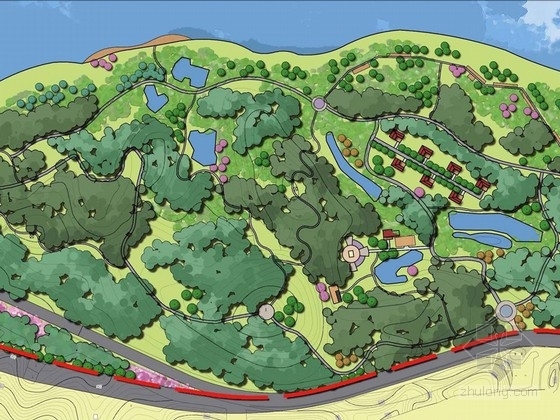 10公顷公园绿地规划设计资料下载-[江西]滨江绿地及河口湿地生物公园规划设计方案