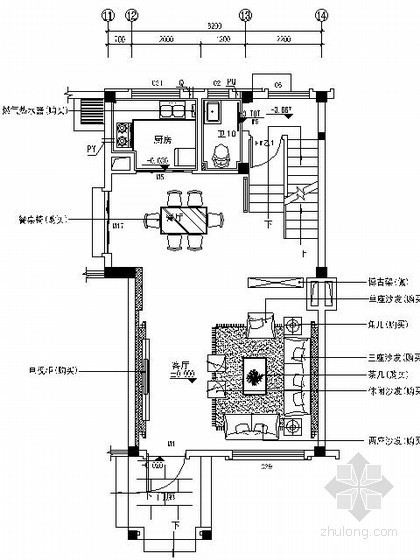 雪茄柜cad详图资料下载-[安徽]豪华住宅样板房N96施工图（含实景）