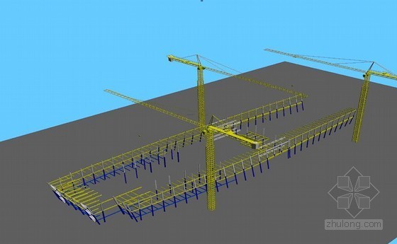 建筑工程钢结构工程施工方案(31页 附图)-吊装步骤 