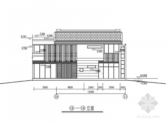 [江苏]现代风格别墅区规划设计方案（含效果图）-现代风格别墅区规划设计立面图