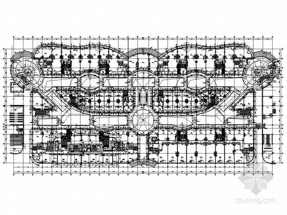 [黑龙江]30万平购物广场城市综合体建筑结构施工图-三层平面图