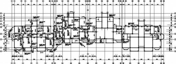 联排别墅景观施工图资料下载-4栋联排高档别墅结构施工图