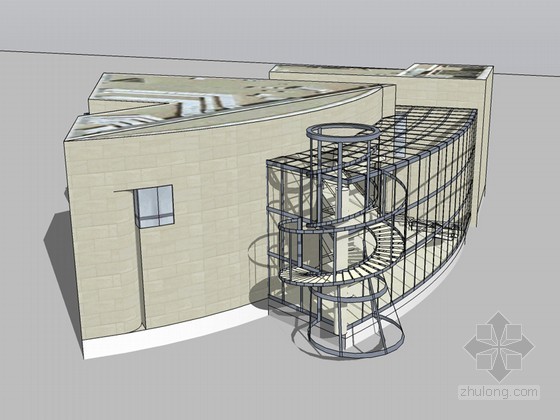 博物馆SketchUp模型下载-博物馆 
