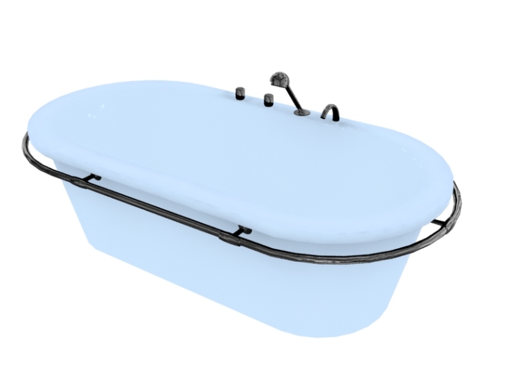 舒适浴缸资料下载-舒适浴缸3D模型下载