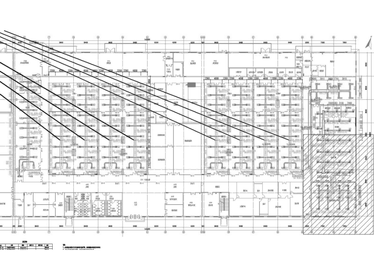 [重庆]生物制药工厂净化空调通风防排烟系统设计施工图(自控系统)-一层空调送风风管平面图（二）.jpg