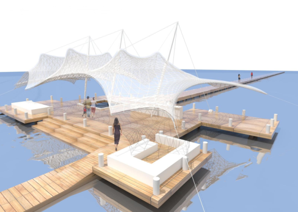 [海南]海岛旅游度假村景观规划设计方案（著名景观公司精品方案）-码头效果图