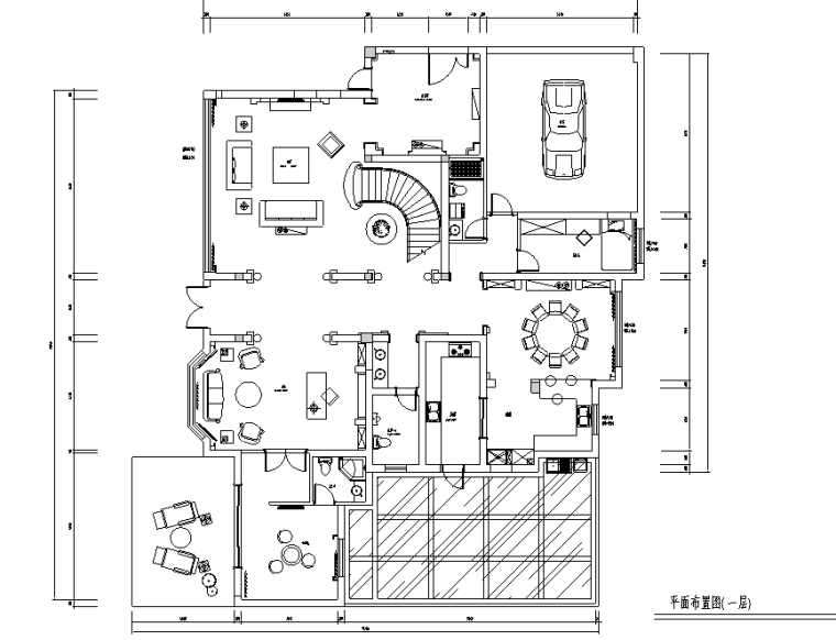 法式别墅文本资料下载-[江苏]浪漫法式风450平米独栋别墅设计施工图（附效果图）