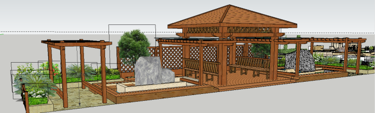 精品庭院3d模型下载-场景五