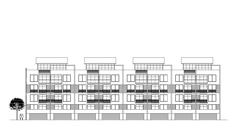 建筑形态构成图资料下载-[贵州]贵阳山水黔城建筑施工图设计（CAD）