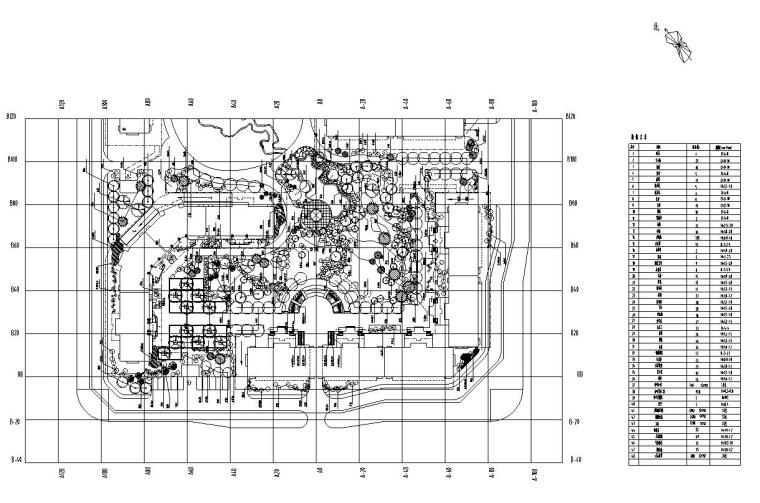 [北京]嘉润园国际社区全套景观施工图设计文本（含给排水+植物）-种植平面图