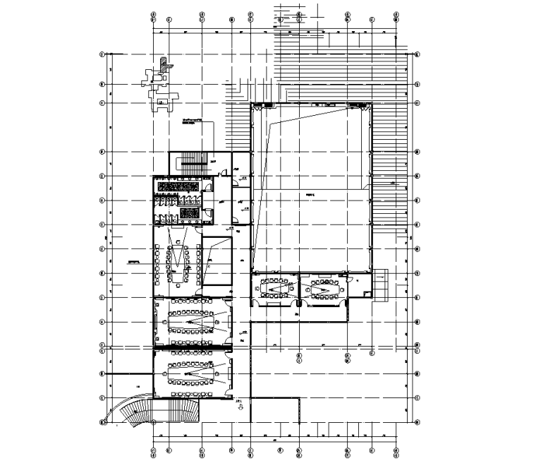 绍兴龙禧中心酒店式公寓客房施工图+效果图-二层平面图