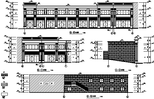 [安徽]2016年某带商业居住区规划设计（含全专业施工图）-S3商业立面图