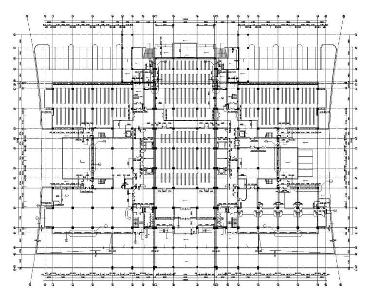建筑图书馆施工图设计资料下载-某大型图书馆内部装修施工图设计