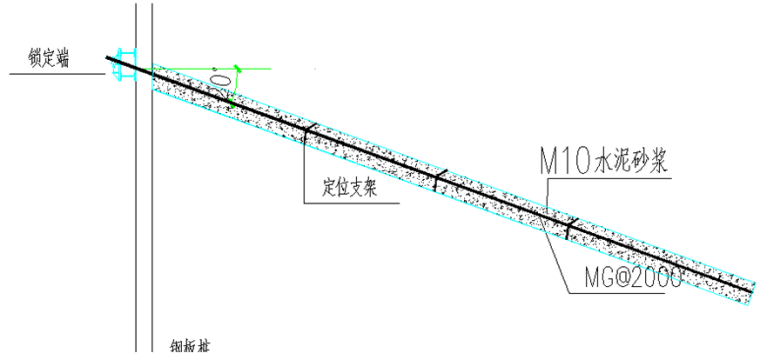 深基坑支护机土方开挖专项施工方案-2锚杆构造图