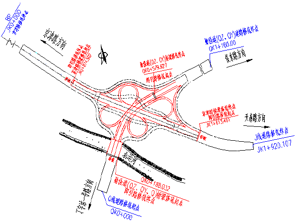互通立交8匝道图资料下载-互通立交桥工程施工组织设计（158页）