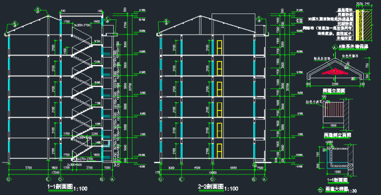 6层框架结构住宅楼建筑结构全套图_2