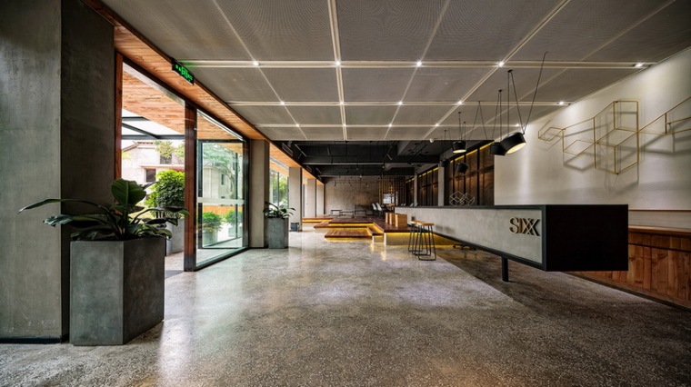 传统湘西风格结合现代材料—张家界·六甲设计酒店-Lobby1