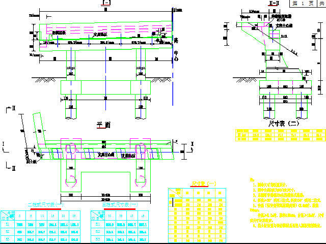 [浙江]双向四车道高速公路工程标准图124张CAD（路桥隧）-小箱梁结构肋式桥台构造图