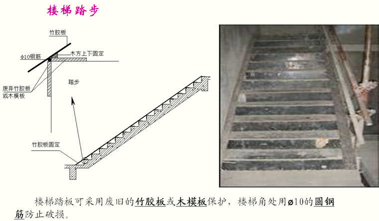 建筑工程钢筋混凝土结构施工工艺及质量要点培训PPT（近100页）-楼梯踏步