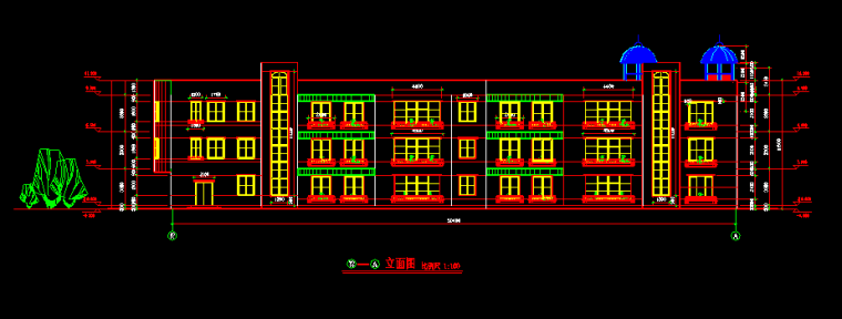 幼儿园施工图dwg资料下载-3层砖混局部2层框架小区幼儿园施工图设计