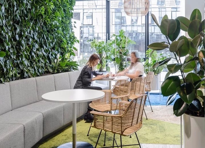波兰以生态植物打造的Nordea总部办公空间室内实景图 (3)