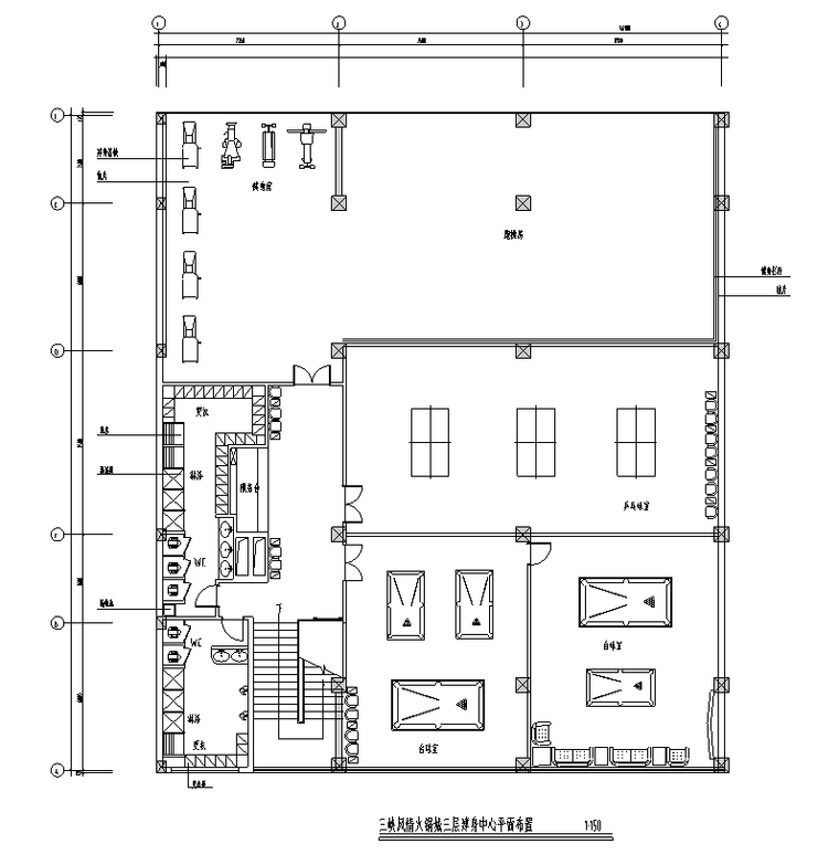 餐饮空间室内装修资料下载-[四川]某餐饮娱乐大都会室内装修施工图