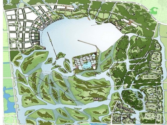 绍兴景观文本资料下载-[绍兴]新型生态现代湿地公园景观规划方案