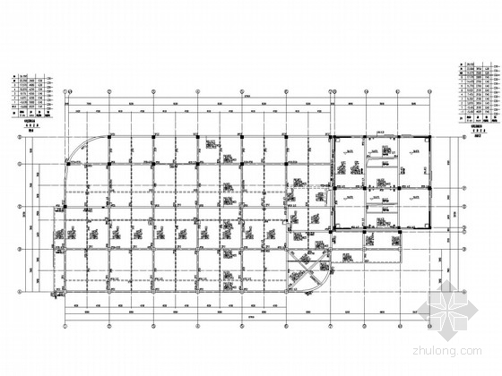 车库坡道施工图资料下载-5层餐饮楼和9层机械车库板柱剪力墙结构施工图