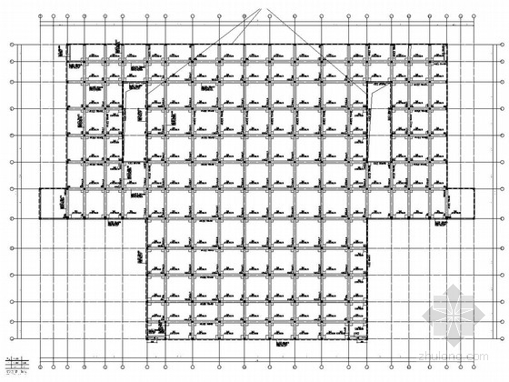 框架结构人民广场地下车库及管理用房结构施工图-梁配筋图 