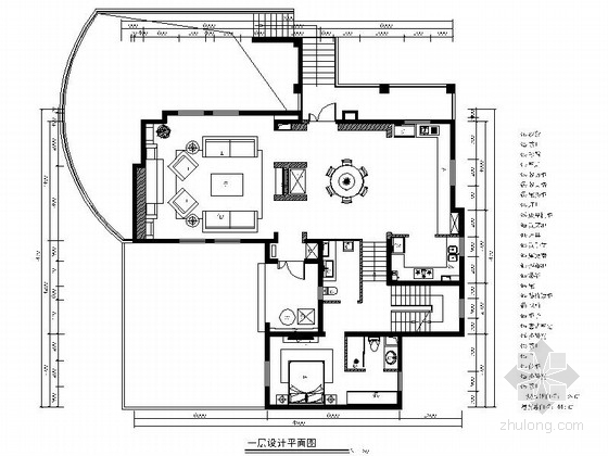 别墅室内设备资料下载-[山东]美式古典别墅样板间室内施工图（含实景照片）