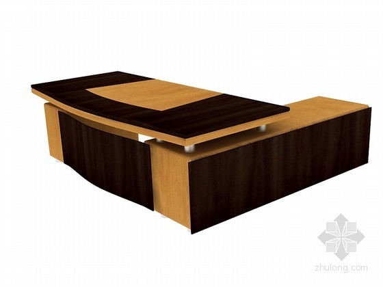 家具办公桌椅资料下载-办公桌3D模型下载