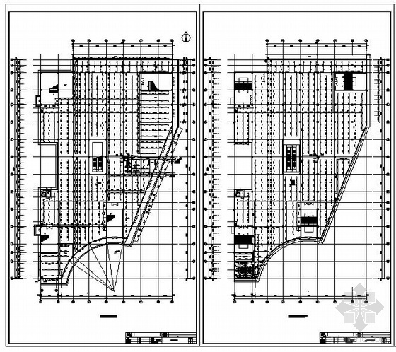 室内消防栓CAD平面图资料下载-河北某商场喷淋、消防栓、给排水平面图