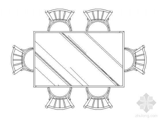 cad餐桌图块资料下载-餐桌平面图块