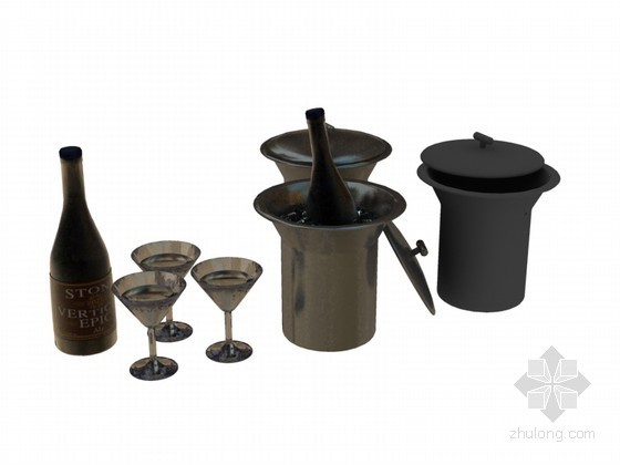酒杯容器3D模型下载