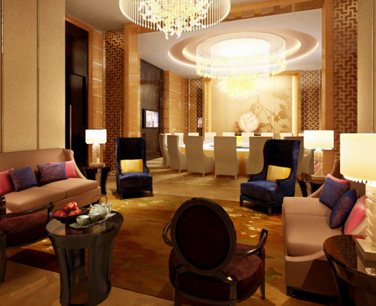 上海洲际国际酒店资料下载-[河北]石家庄万达洲际酒店室内设计方案（20张）